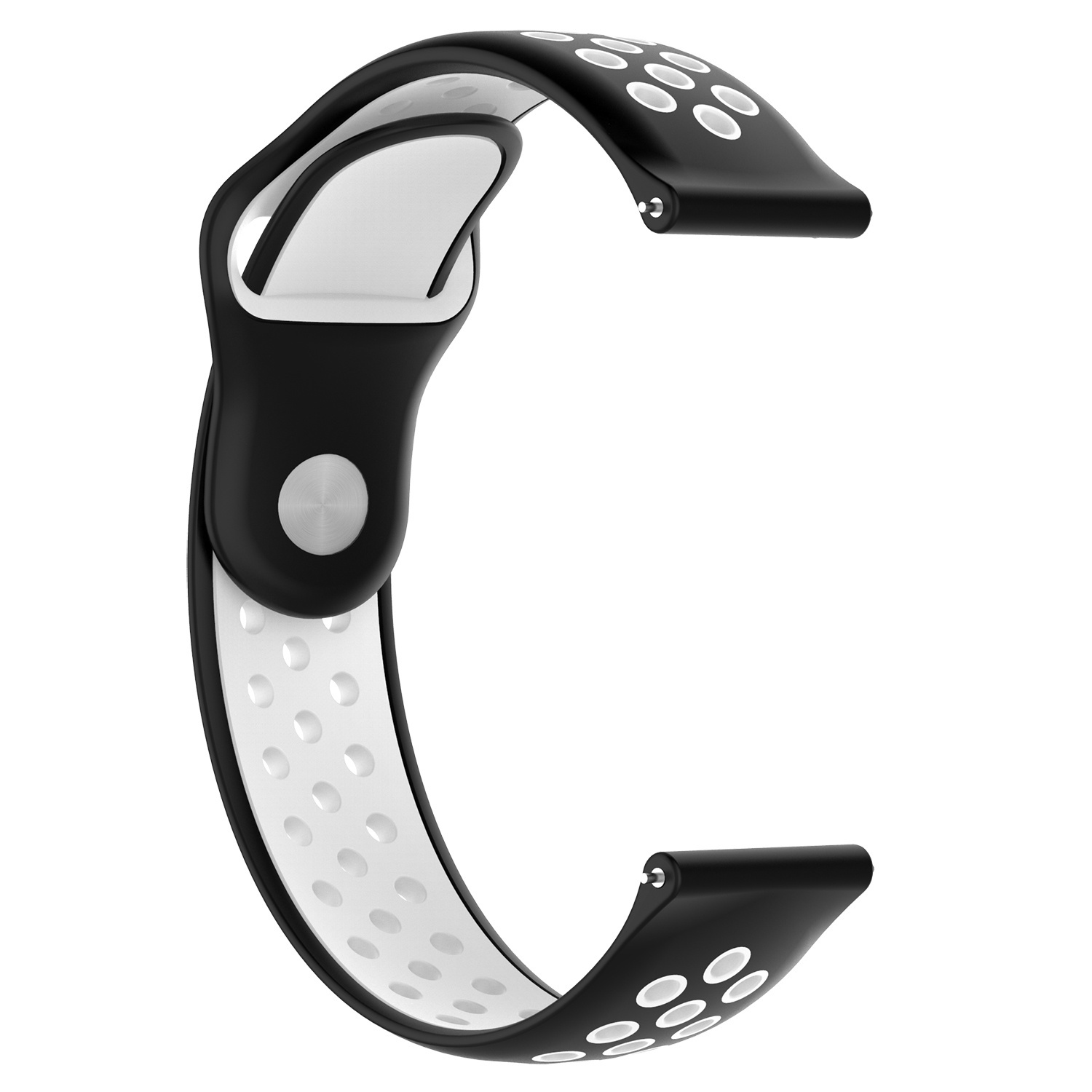 Cinturino doppio sport per Samsung Galaxy Watch - nero bianco