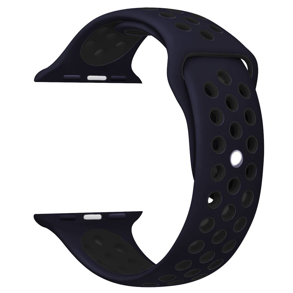 Cinturino doppio sport per Apple Watch - blu notte nero