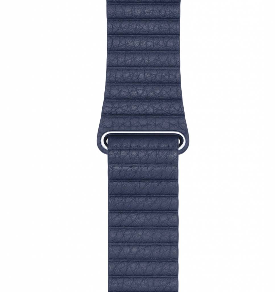 Cinturino a costine in pelle per Apple Watch - blu