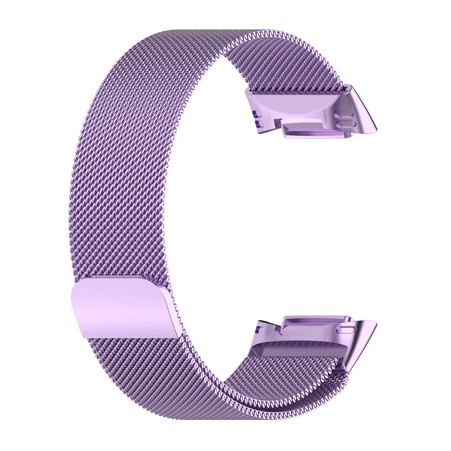 Cinturino loop in maglia milanese per Fitbit Charge 5 - viola