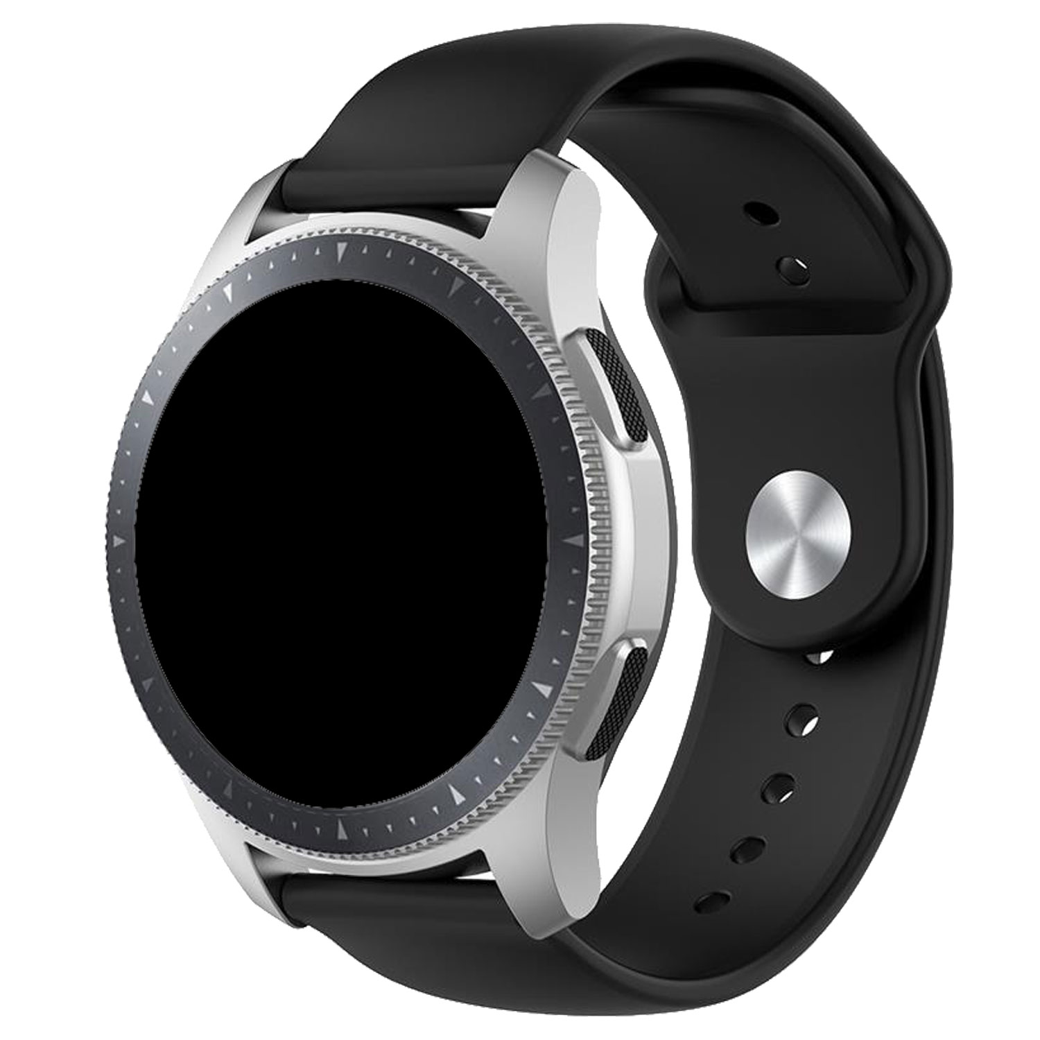 Cinturino in silicone per Samsung Galaxy Watch 4 Classic - nero