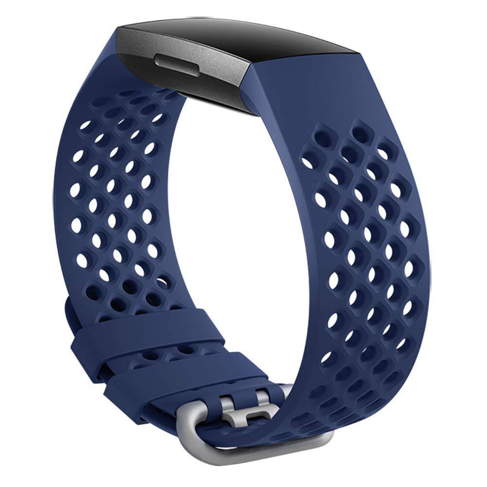 Cinturino sport point per Fitbit Charge 3 & 4 - blu scuro