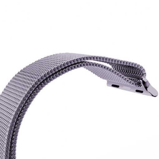 Cinturino loop in maglia milanese per Apple Watch - lavanda