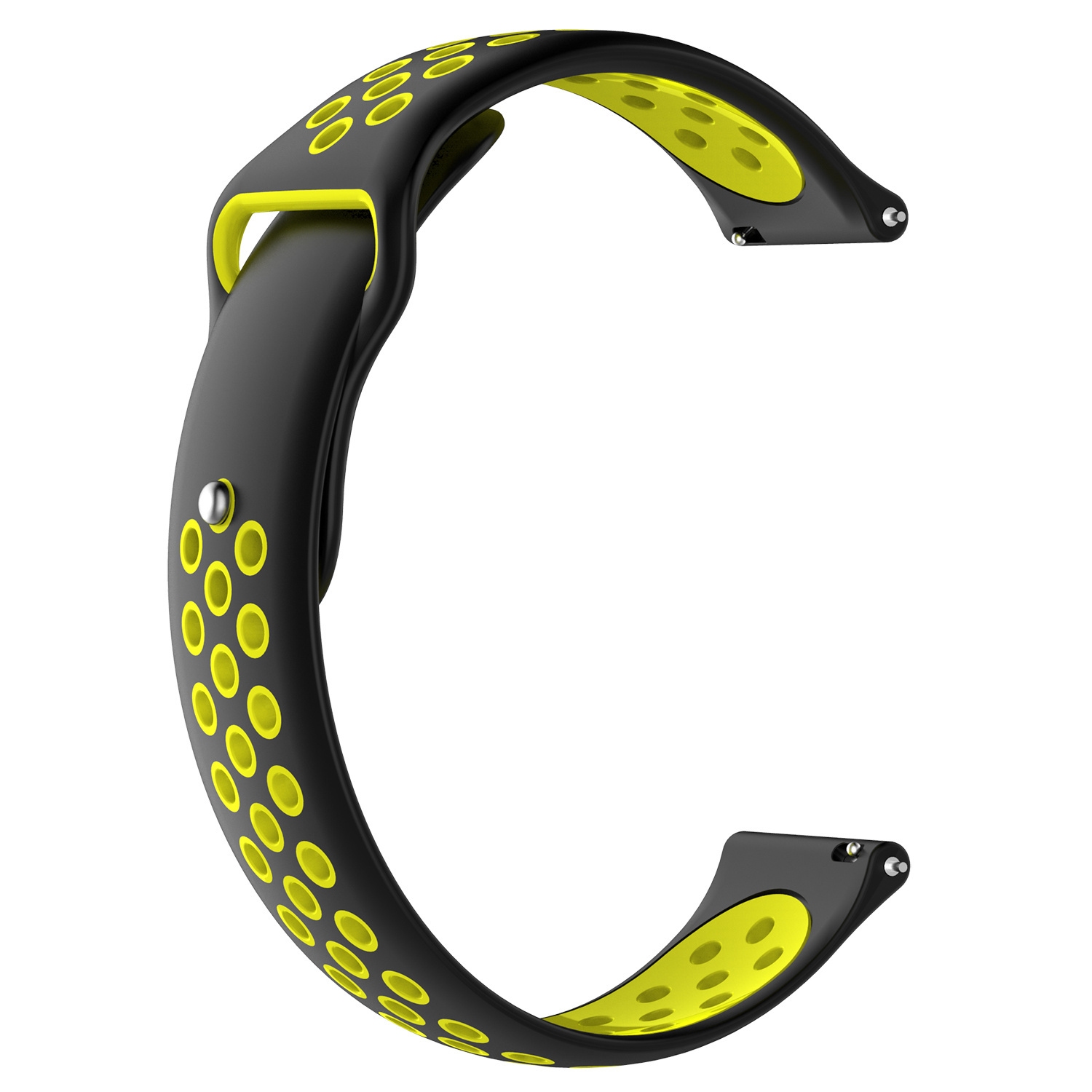 Cinturino doppio sport per Samsung Galaxy Watch - nero giallo