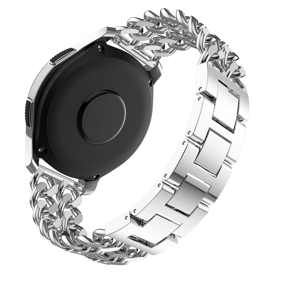 Cinturino a maglie in acciaio con cowboy per Samsung Galaxy Watch - argento