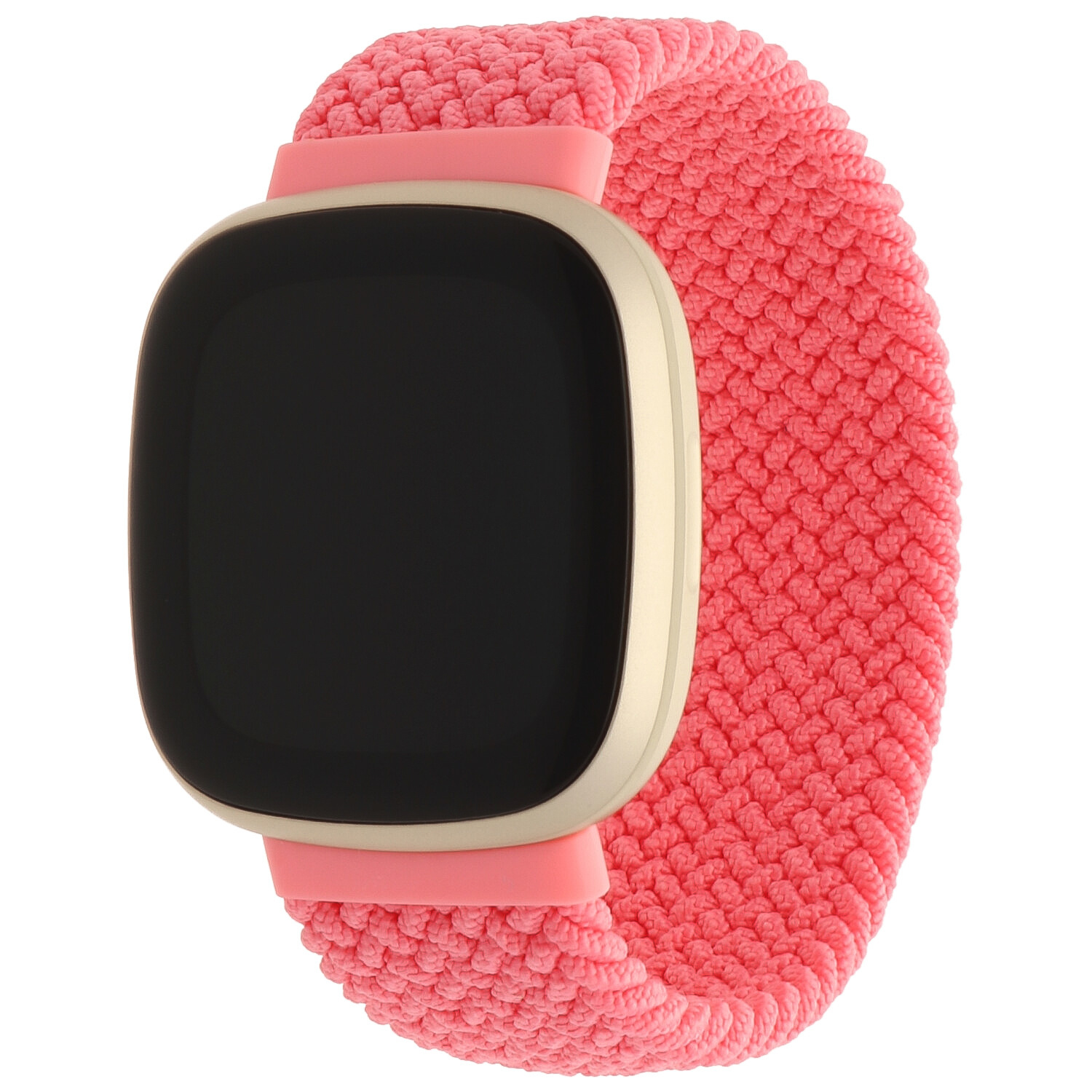 Cinturino Solo intrecciato in nylon per Fitbit Versa 3 / Sense - rosa