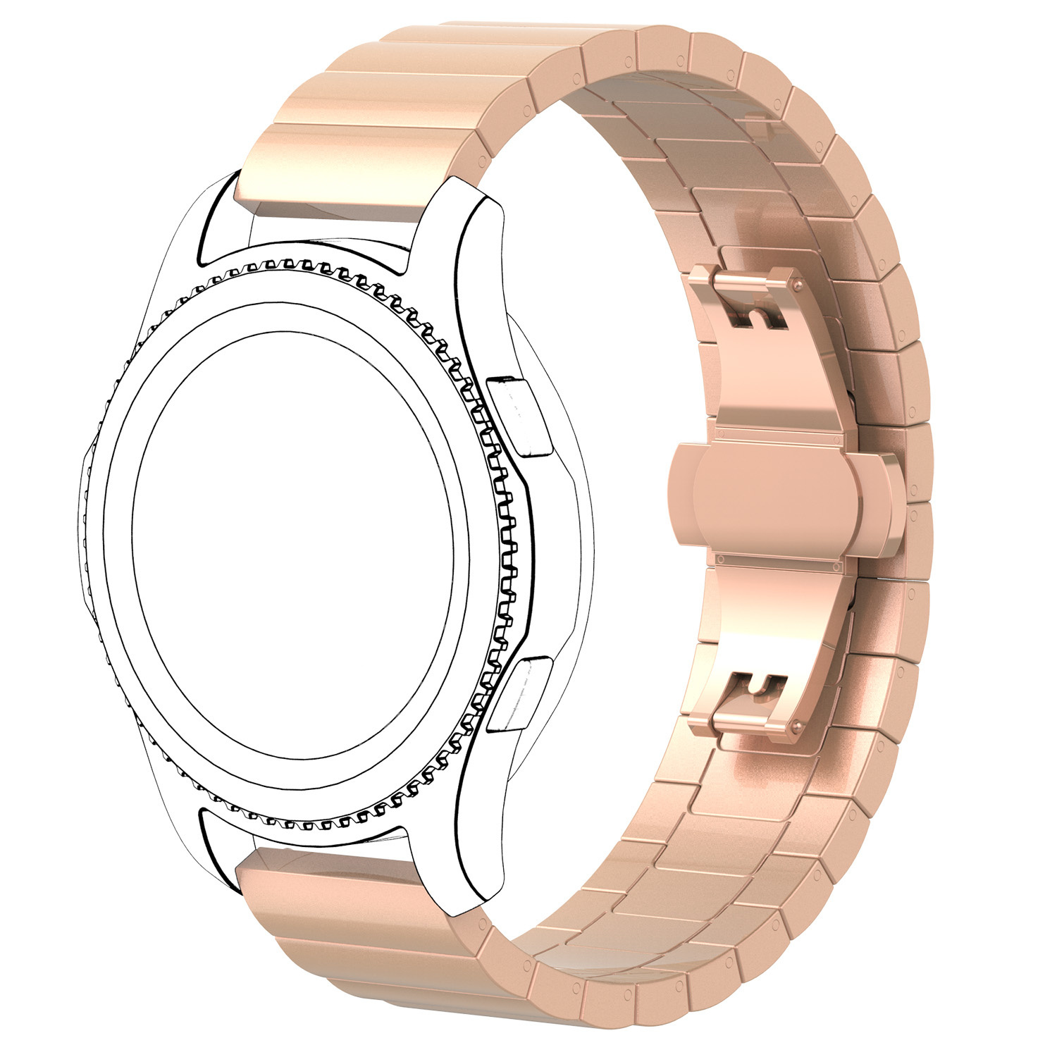 Cinturino a maglie per Samsung Galaxy Watch - oro rosa