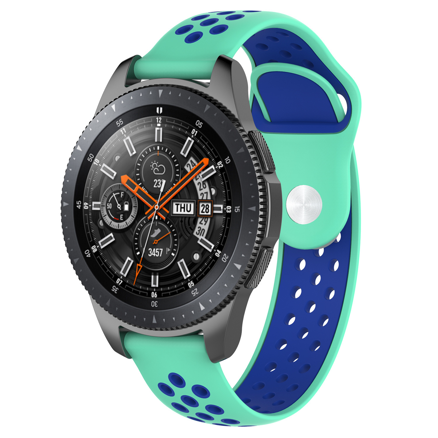 Cinturino doppio sport per Samsung Galaxy Watch - blu acqua