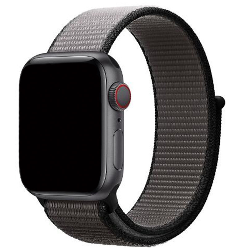 Cinturino nylon sport loop per Apple Watch - grigio ancora