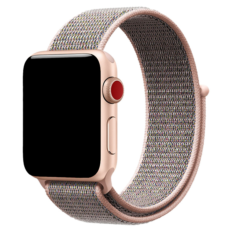 Cinturino nylon sport loop per Apple Watch - sabbia rosa