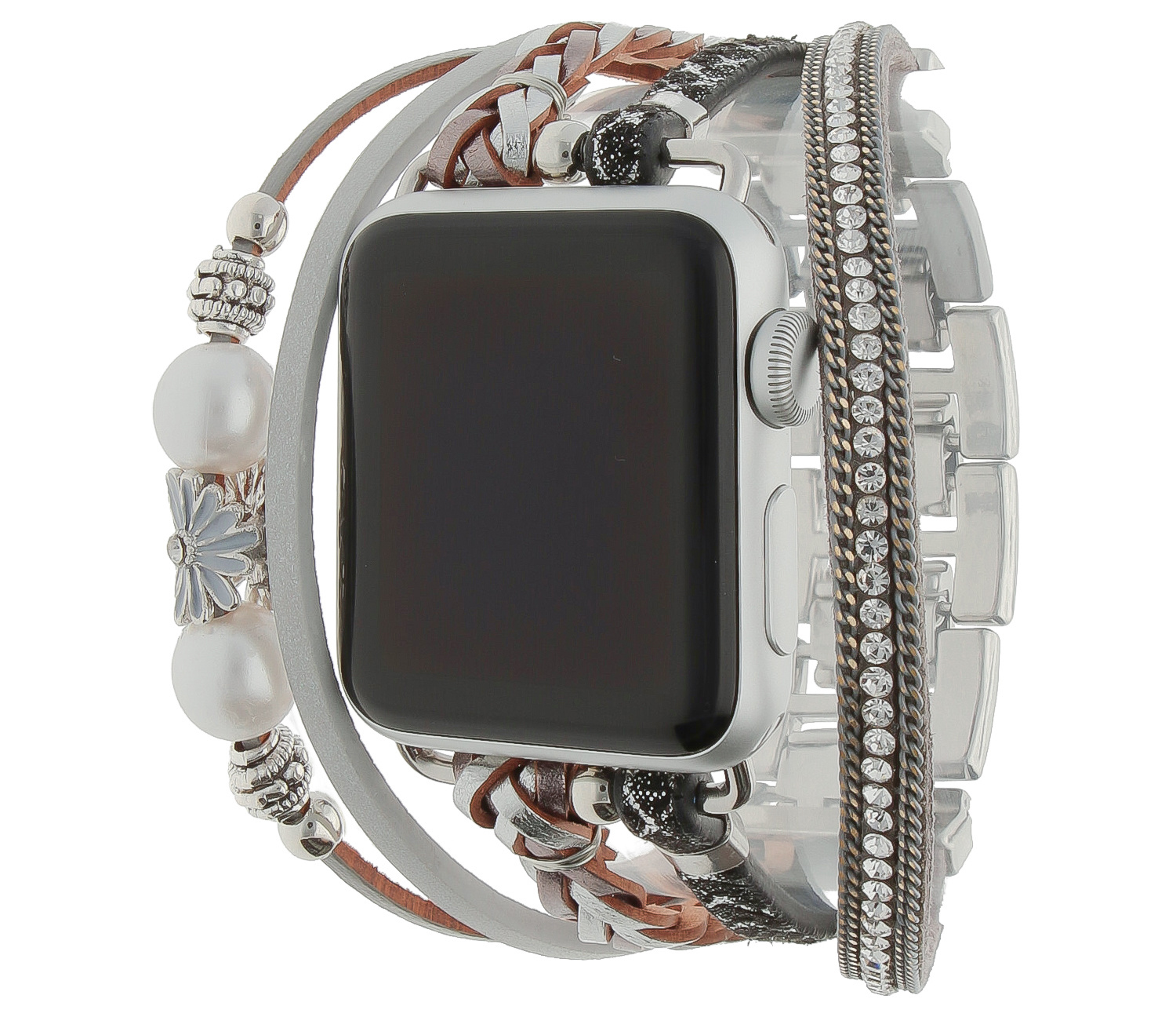 Cinturino gioielli Apple Watch – Liz argento