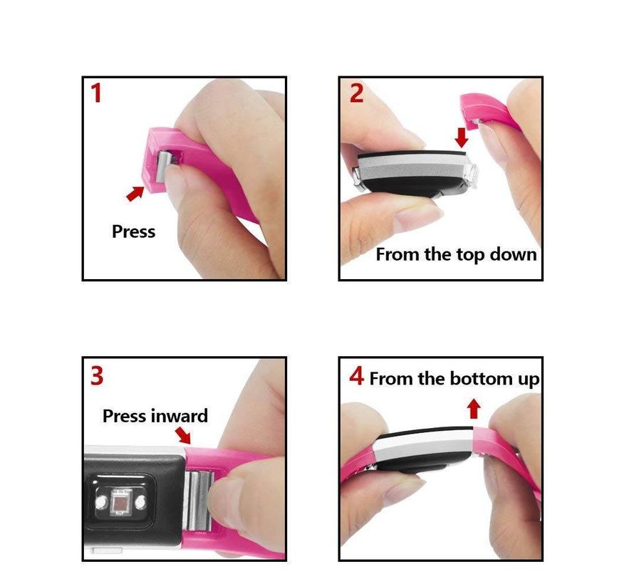 Cinturino sport per Fitbit Charge 2 - rosa