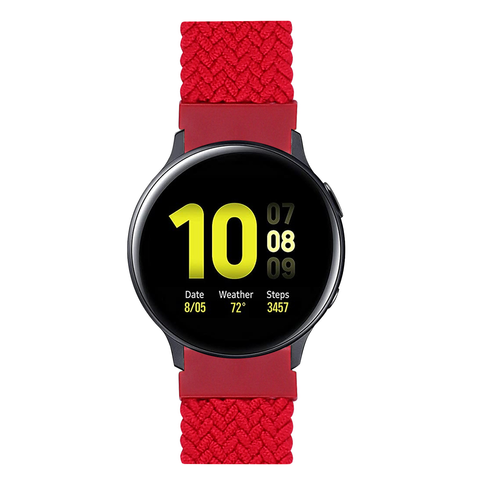 Cinturino Solo intrecciato in nylon per Samsung Galaxy Watch - rosso