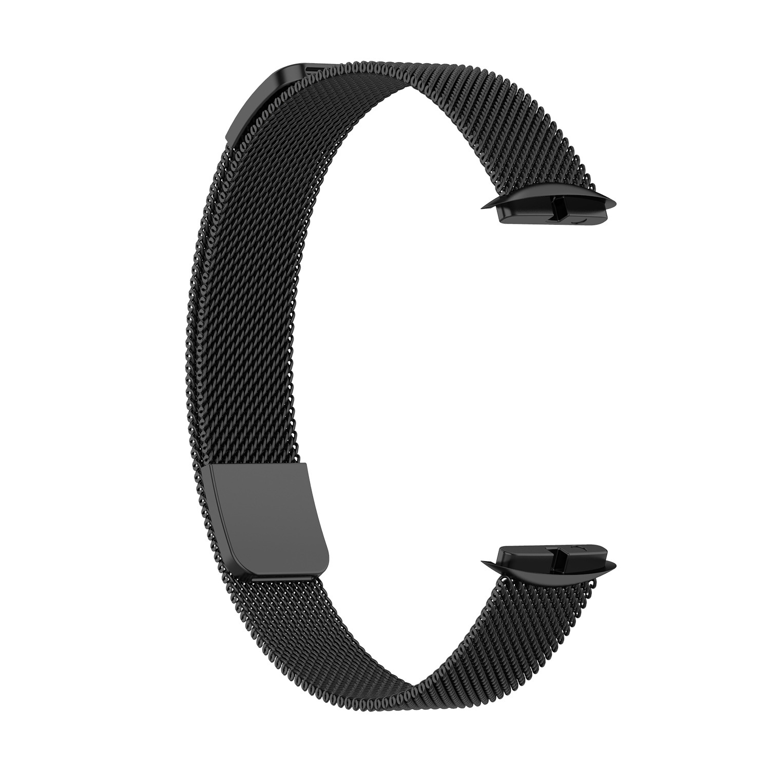 Cinturino loop in maglia milanese per Fitbit Luxe - nero
