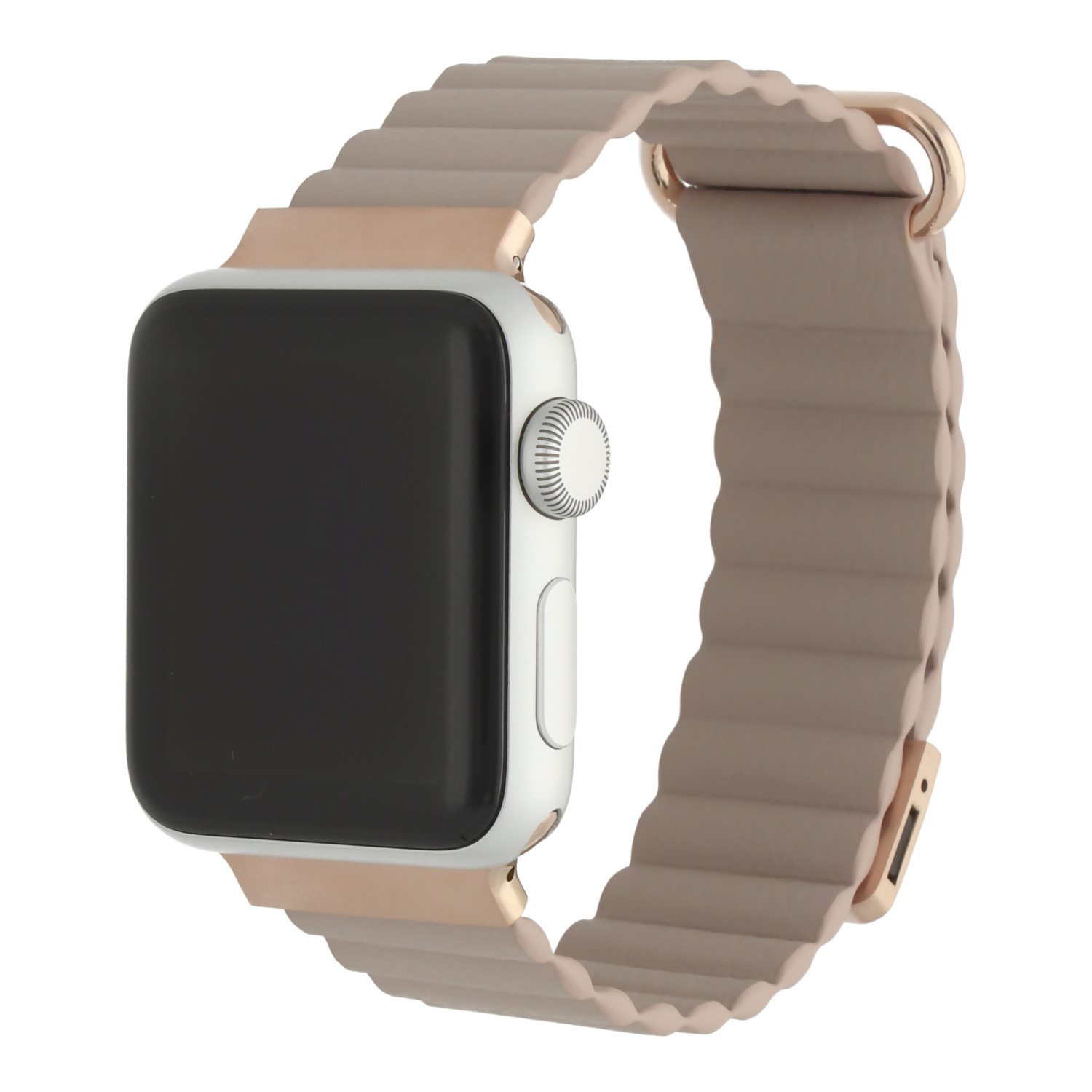 Cinturino Magna in pelle con magnete Apple Watch - Cachi