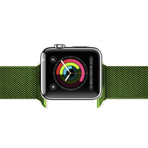 Cinturino loop in maglia milanese per Apple Watch - verde