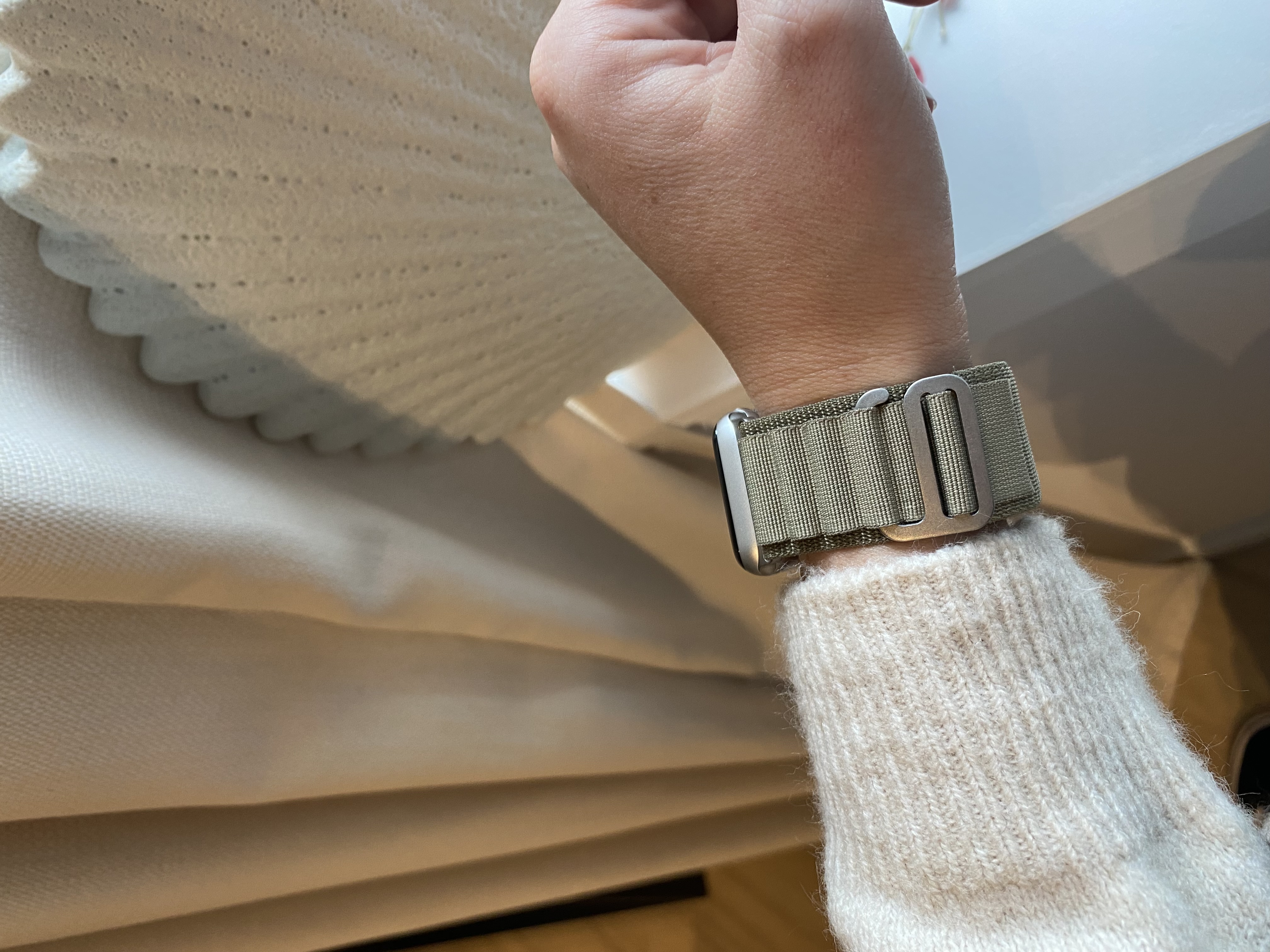 Cinturino Alpine in nylon per Apple Watch - oliva