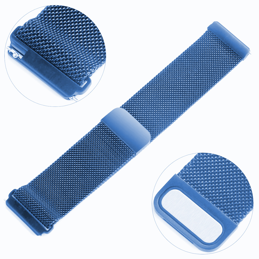 Cinturino loop in maglia milanese per Fitbit Versa - blu