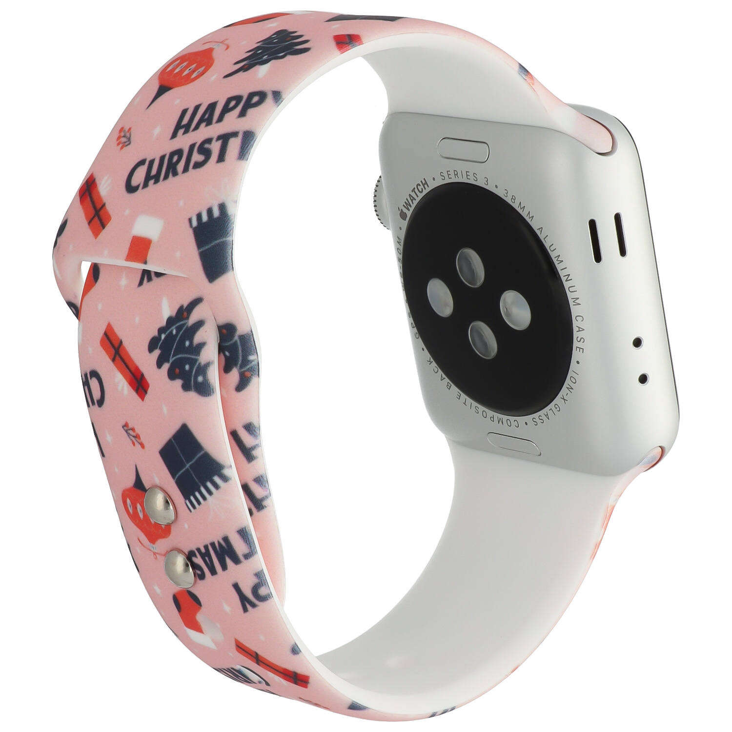 Cinturino sport con stampa per Apple Watch - Rosa Natale