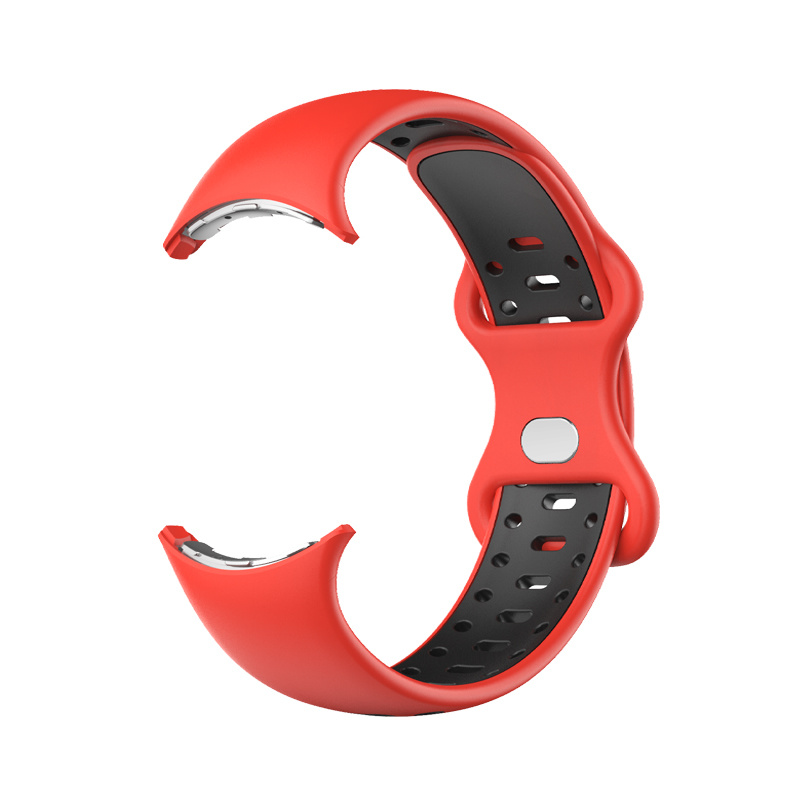 Cinturino doppio sport per Google Pixel Watch - rosso nero