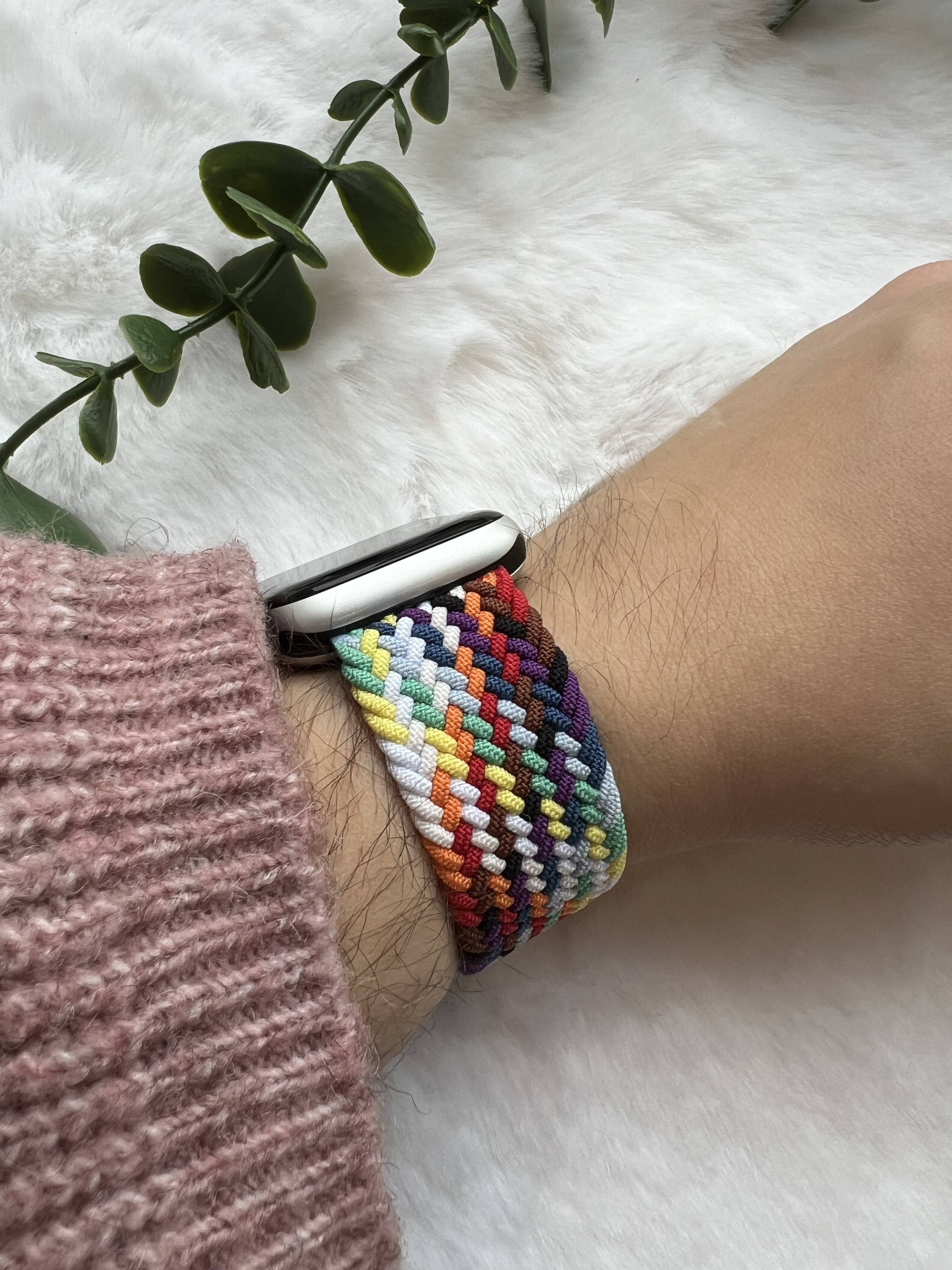 Cinturino Solo intrecciato in nylon per Apple Watch - colorato e luminoso