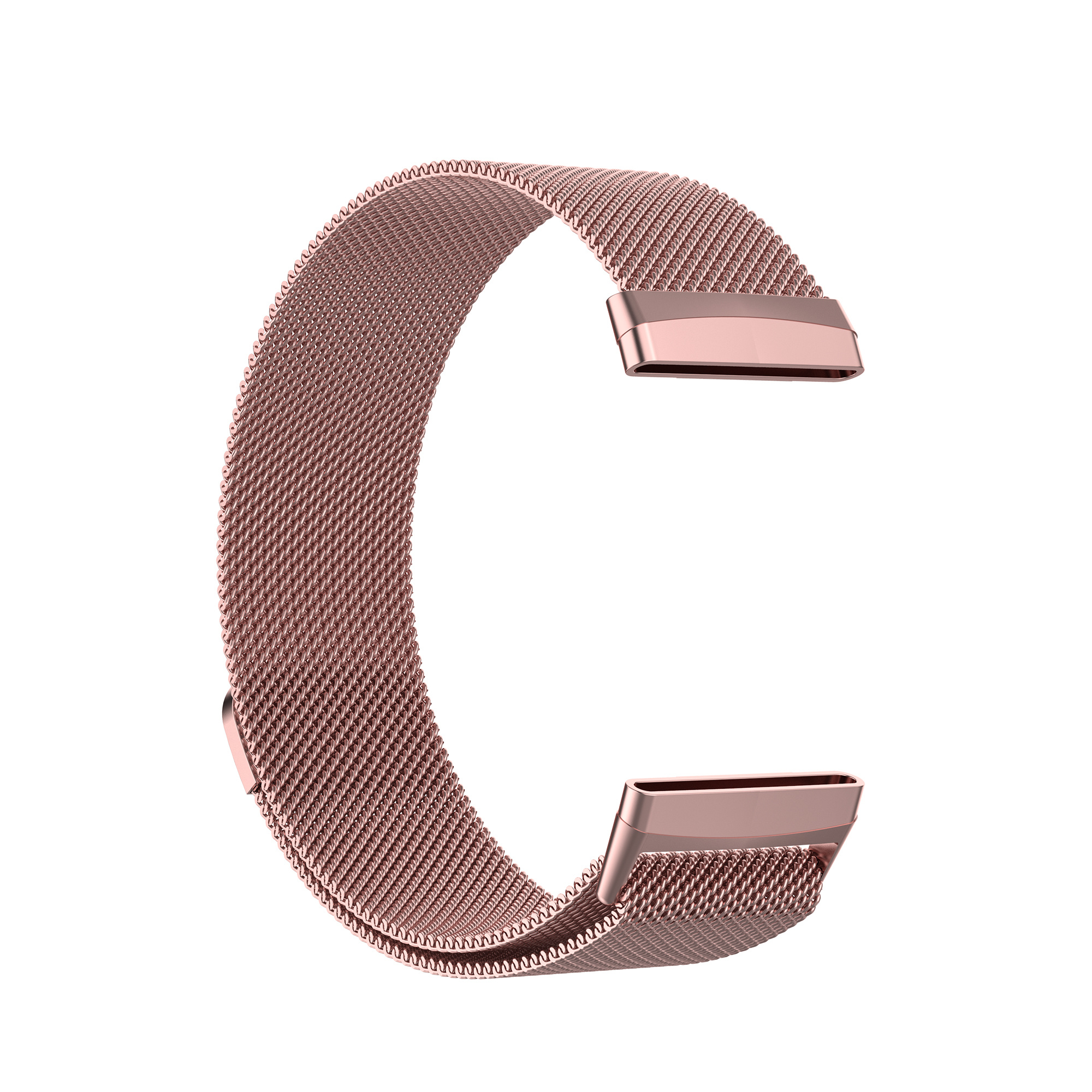 Cinturino loop in maglia milanese per Fitbit Versa 3 / Sense - rosa rossa