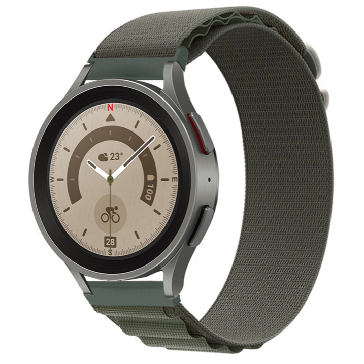 Cinturino Alpine in nylon per Samsung Galaxy Watch - verde
