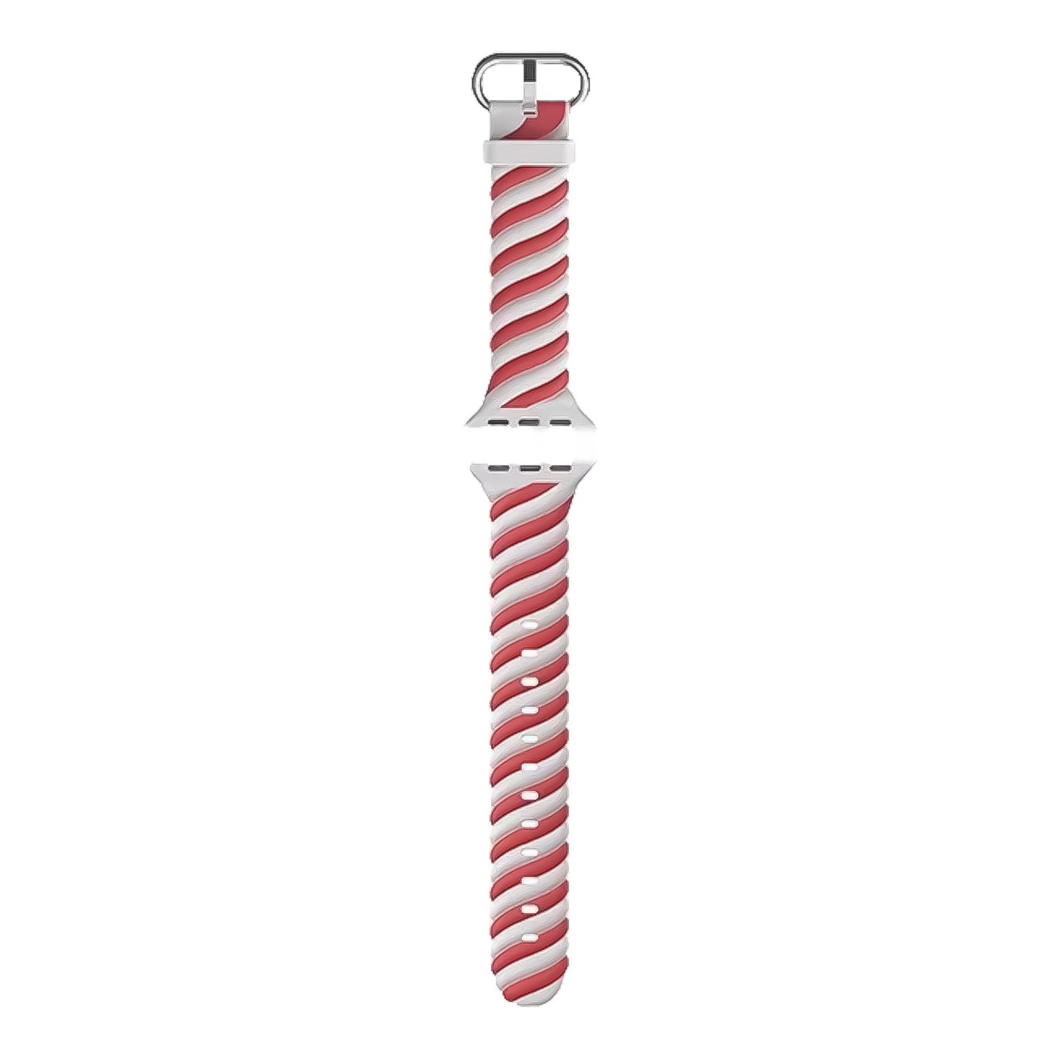 Cinturino sport swirl per Apple Watch - bianco rosso