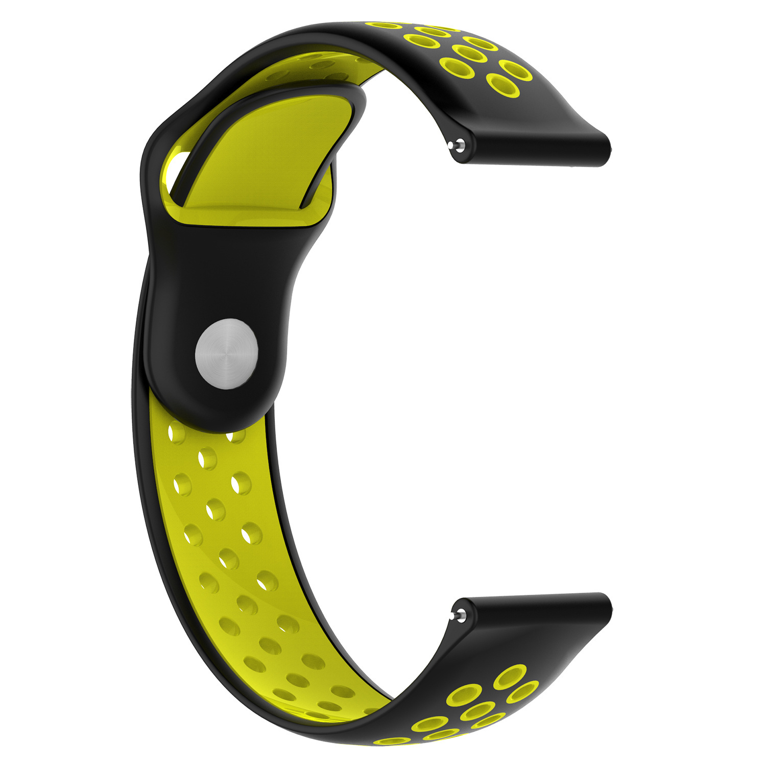 Cinturino doppio sport per Huawei Watch GT - nero giallo