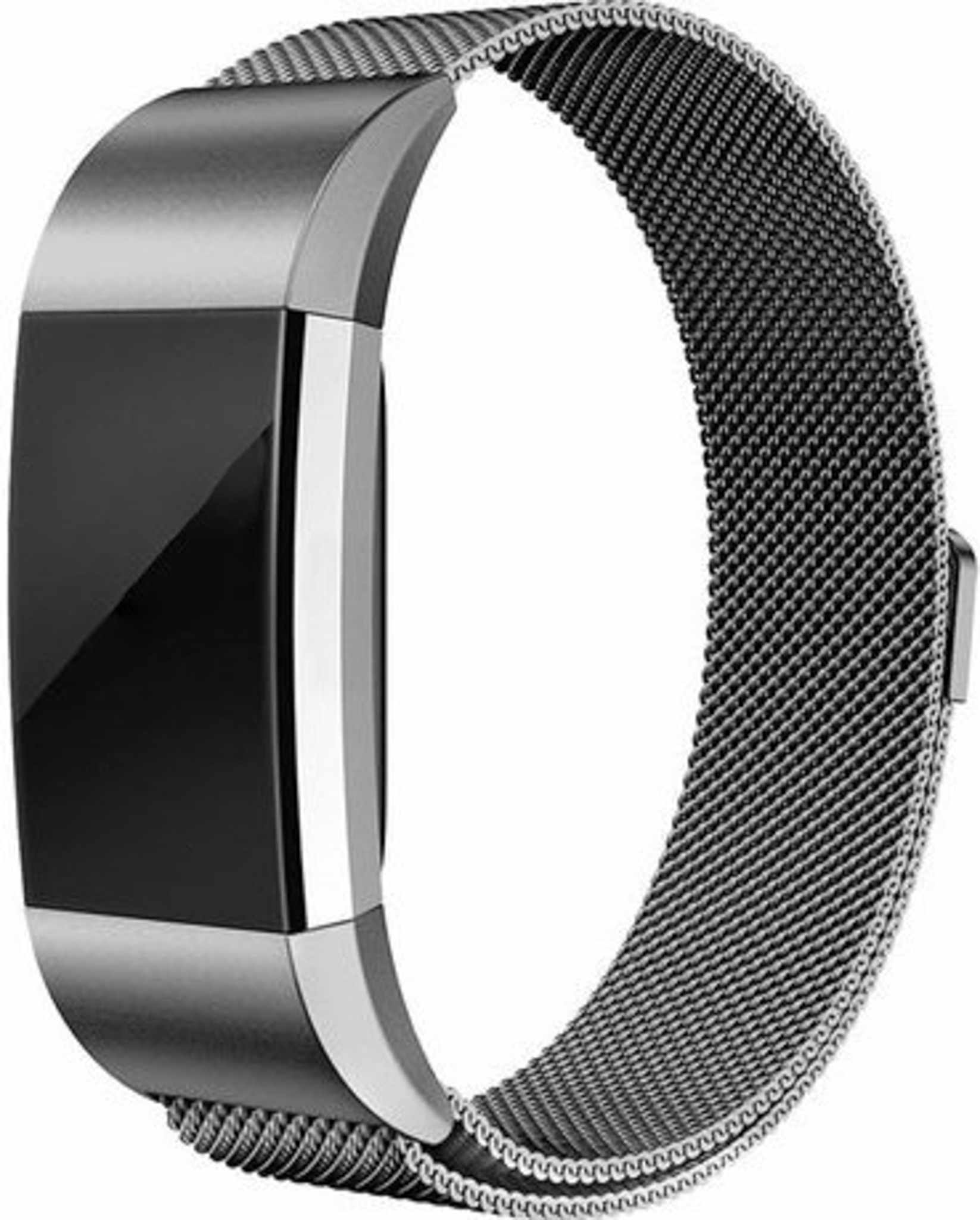 Cinturino loop in maglia milanese per Fitbit Charge 2 - grigio spazio