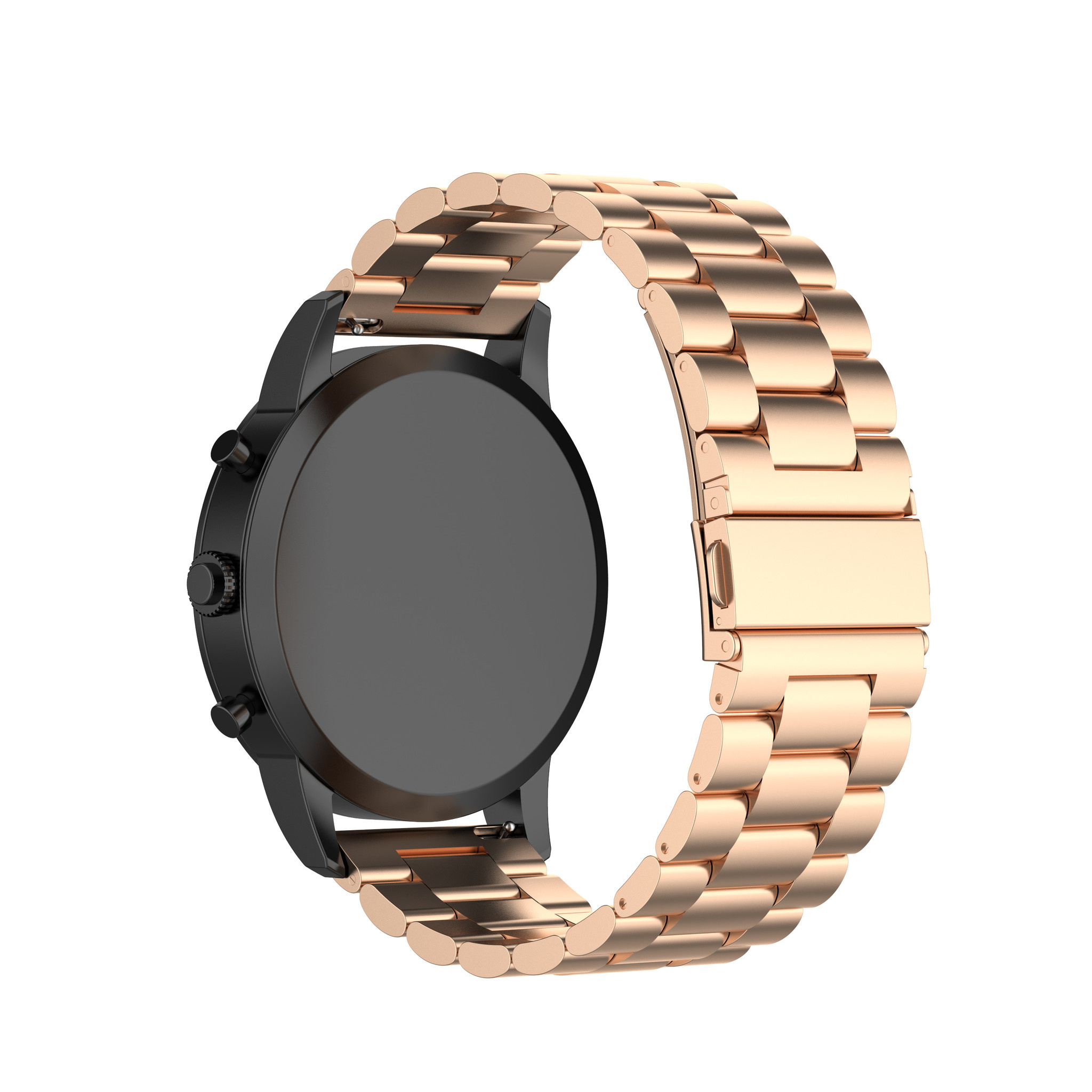 Cinturino a maglie in acciaio con perline per Huawei Watch GT - oro rosa