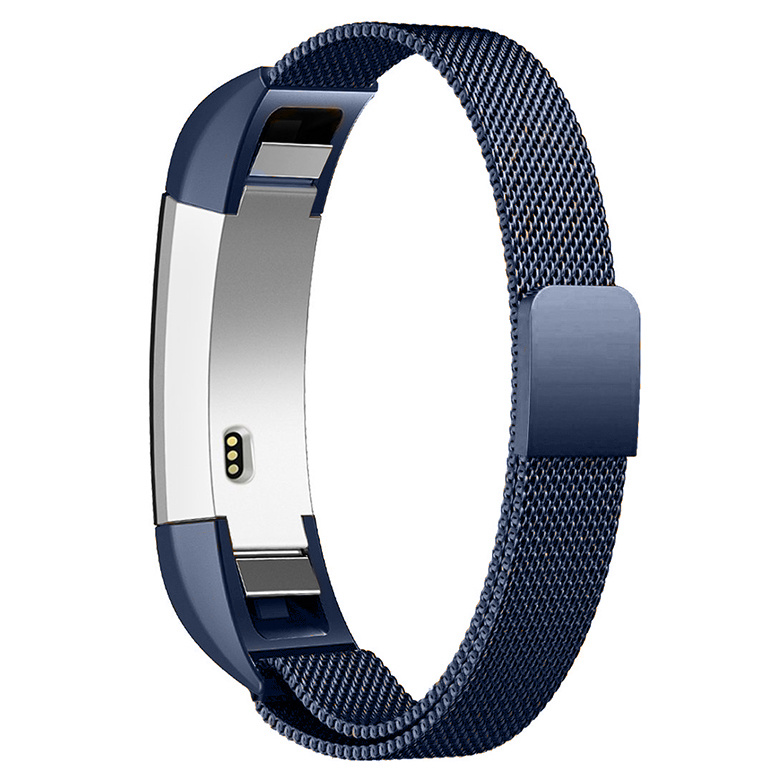 Cinturino loop in maglia milanese per Fitbit Alta - blu