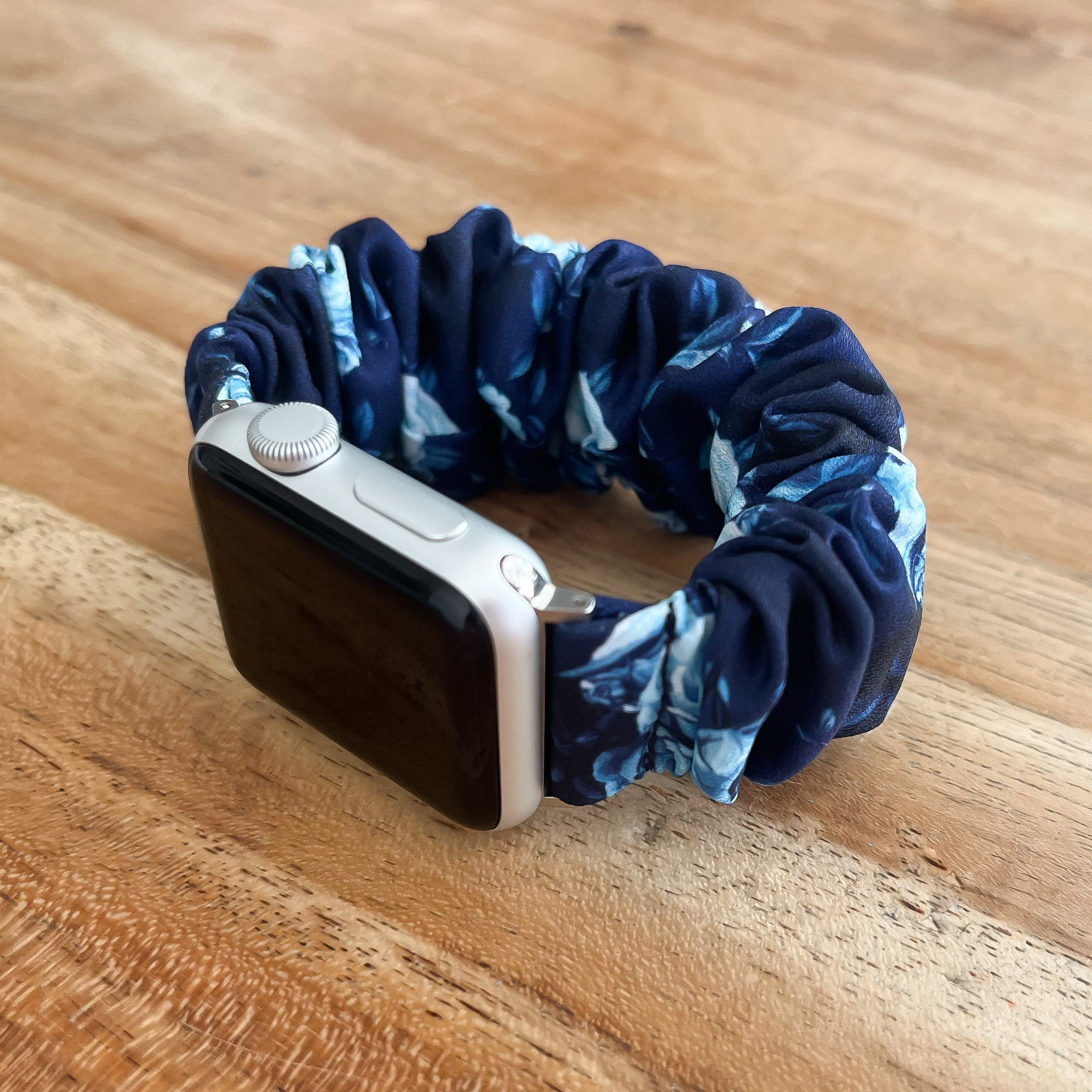 Cinturino elastico in nylon per Apple Watch - rose blu scuro