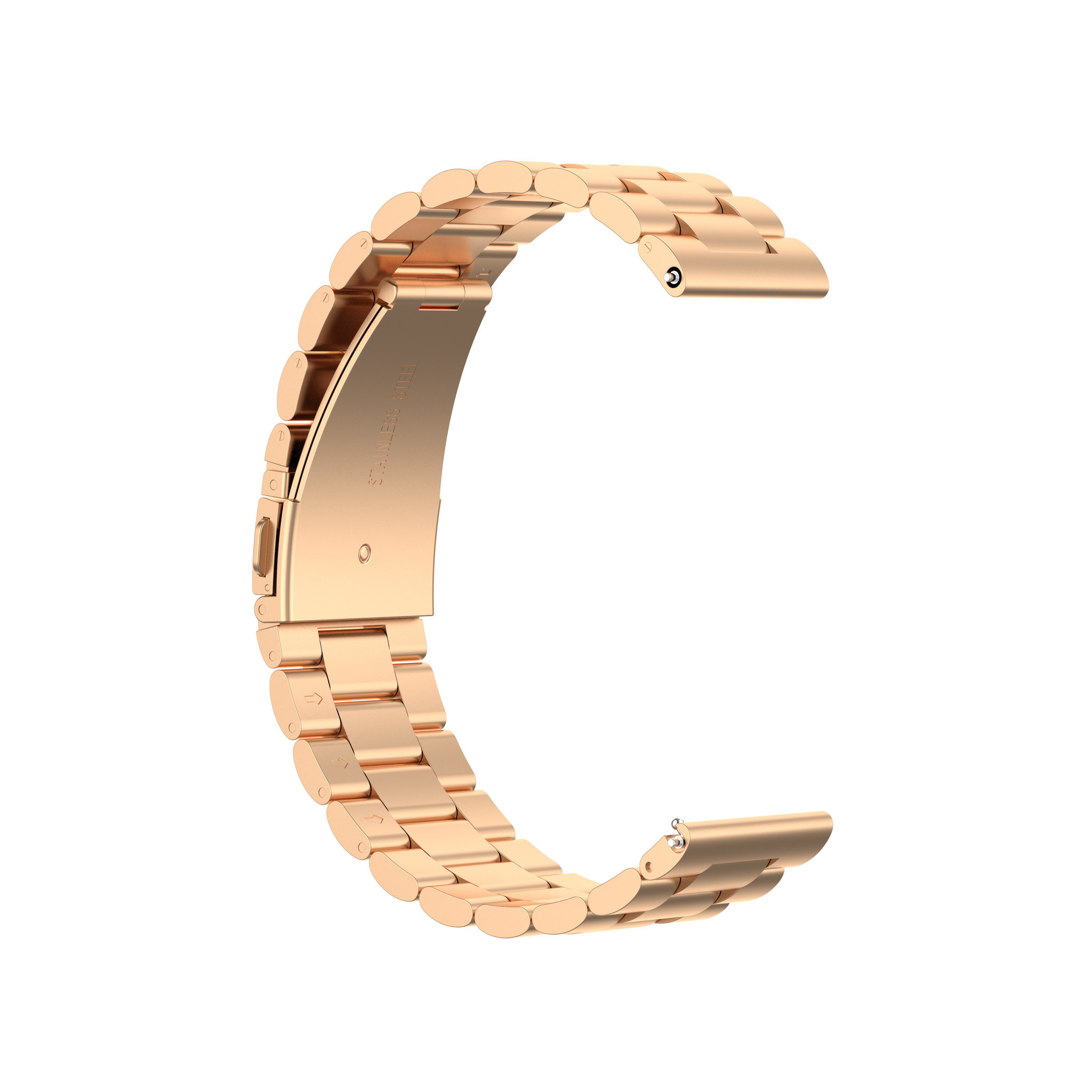 Cinturino a maglie in acciaio con perline per Huawei Watch GT - oro rosa