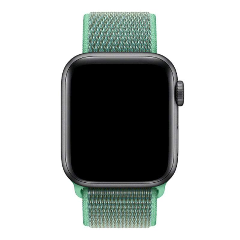 Cinturino nylon sport loop per Apple Watch - verde menta