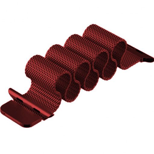 Cinturino loop in maglia milanese per Apple Watch - rossa