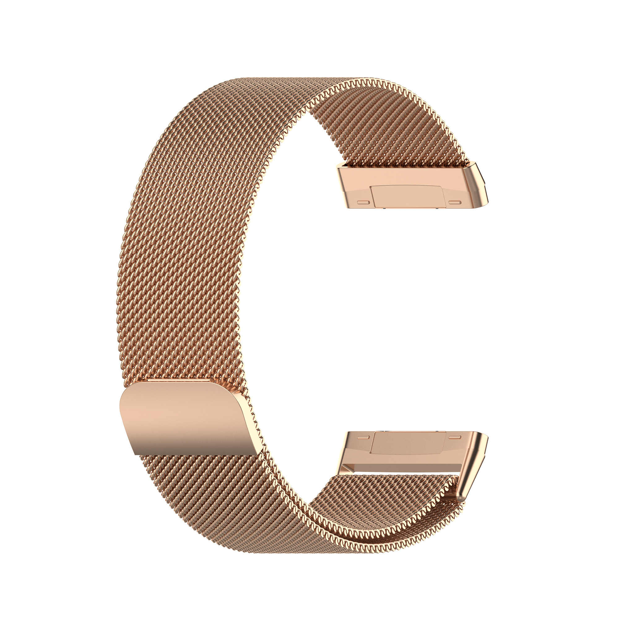 Cinturino loop in maglia milanese per Fitbit Versa 3 / Sense - oro rosa