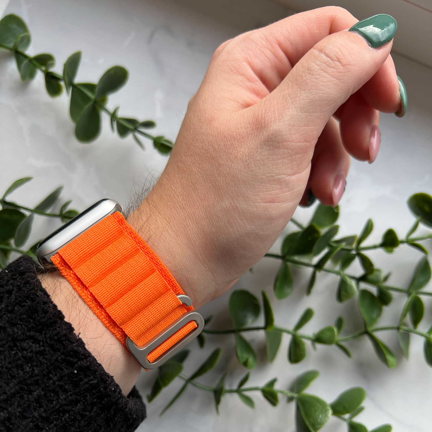 Cinturino Alpine in nylon per Apple Watch - arancione