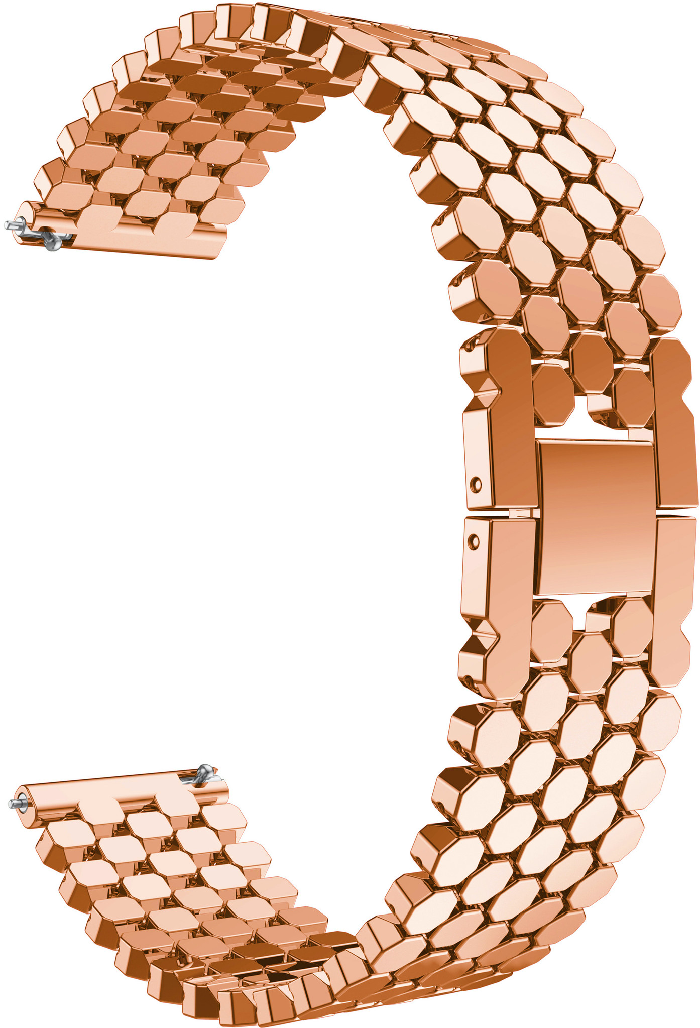 Cinturino a maglie in acciaio a forma di pesce per Samsung Galaxy Watch - oro rosa