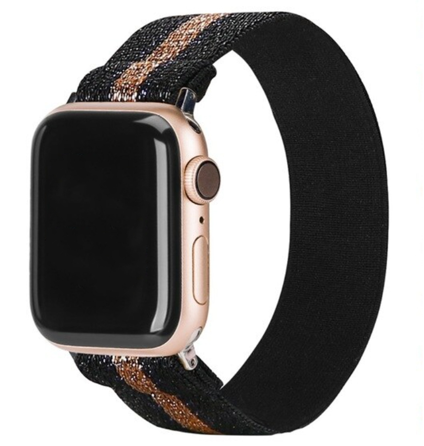 Cinturino in nylon per Apple Watch - oro nero