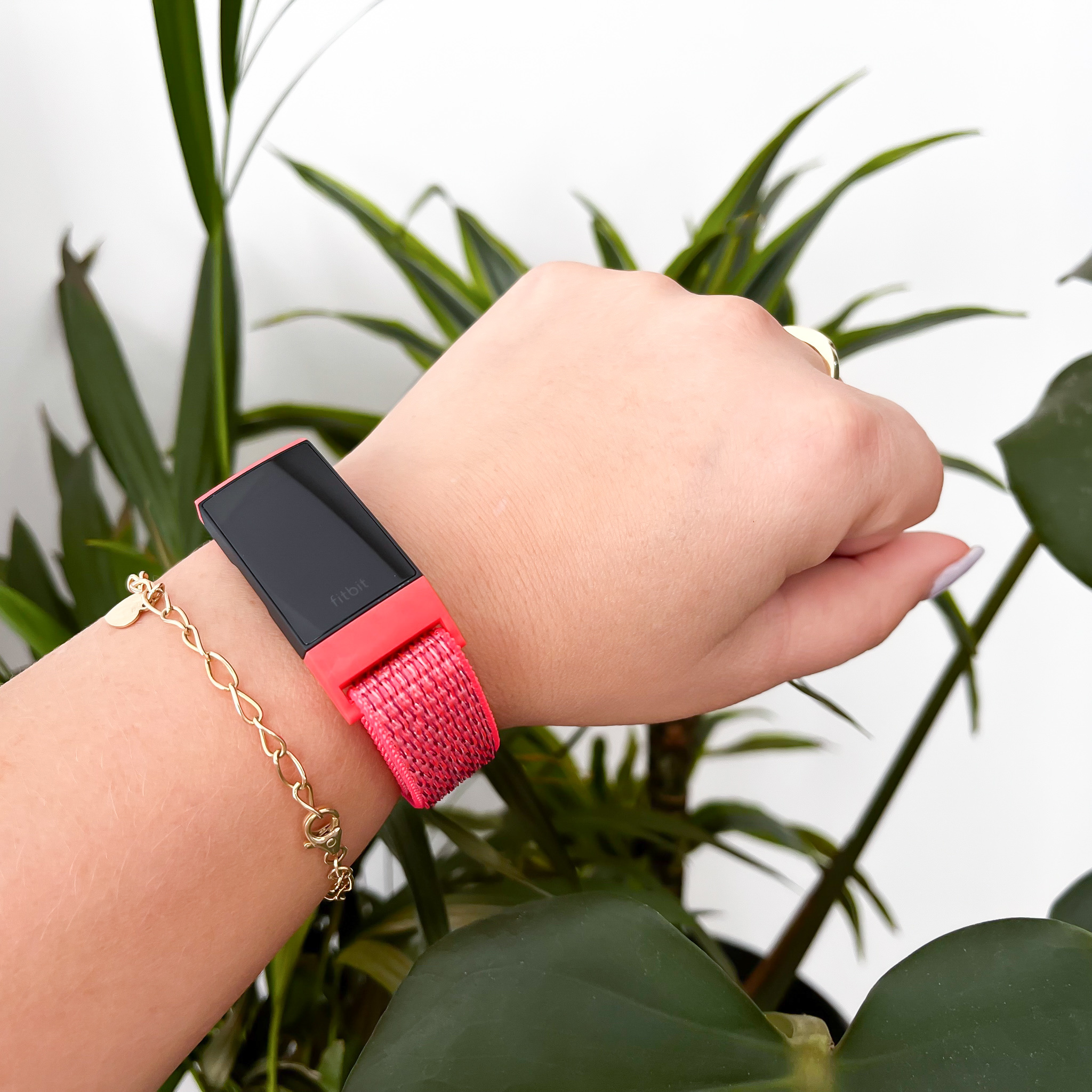 Cinturino in nylon per Fitbit Charge 3 & 4 - ibisco