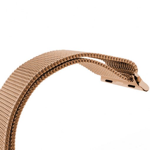 Cinturino loop in maglia milanese per Apple Watch - oro rosa