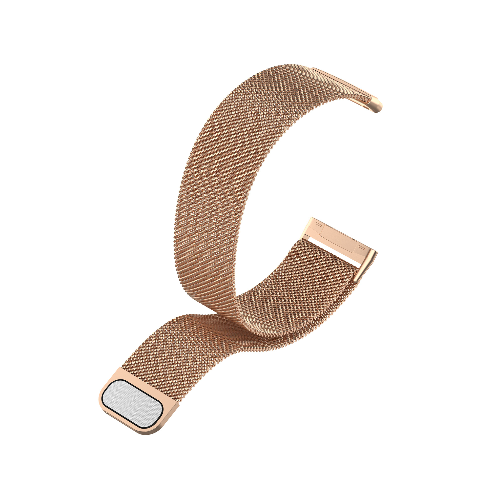 Cinturino loop in maglia milanese per Fitbit Versa 3 / Sense - oro rosa