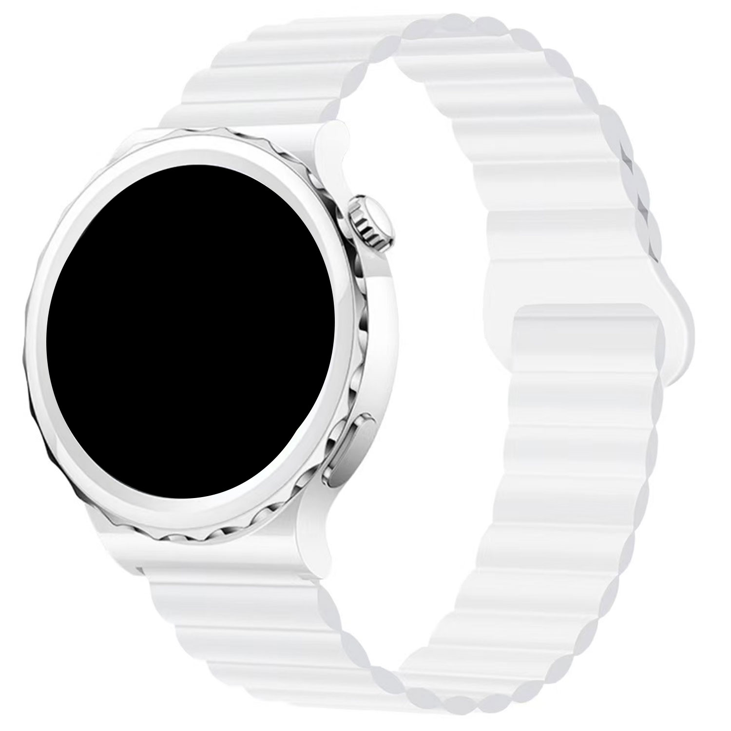 Cinturino magnetica in silicone per Samsung Galaxy Watch 4 Classic - bianco