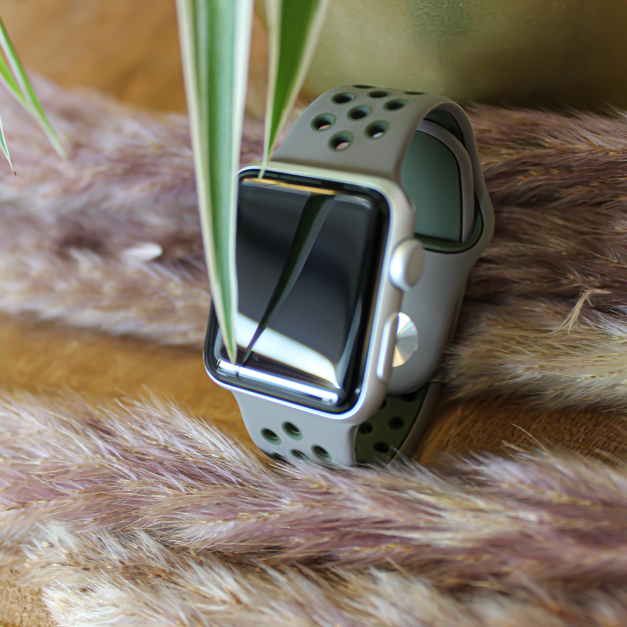 Cinturino doppio sport per Apple Watch - grigio oliva kaki