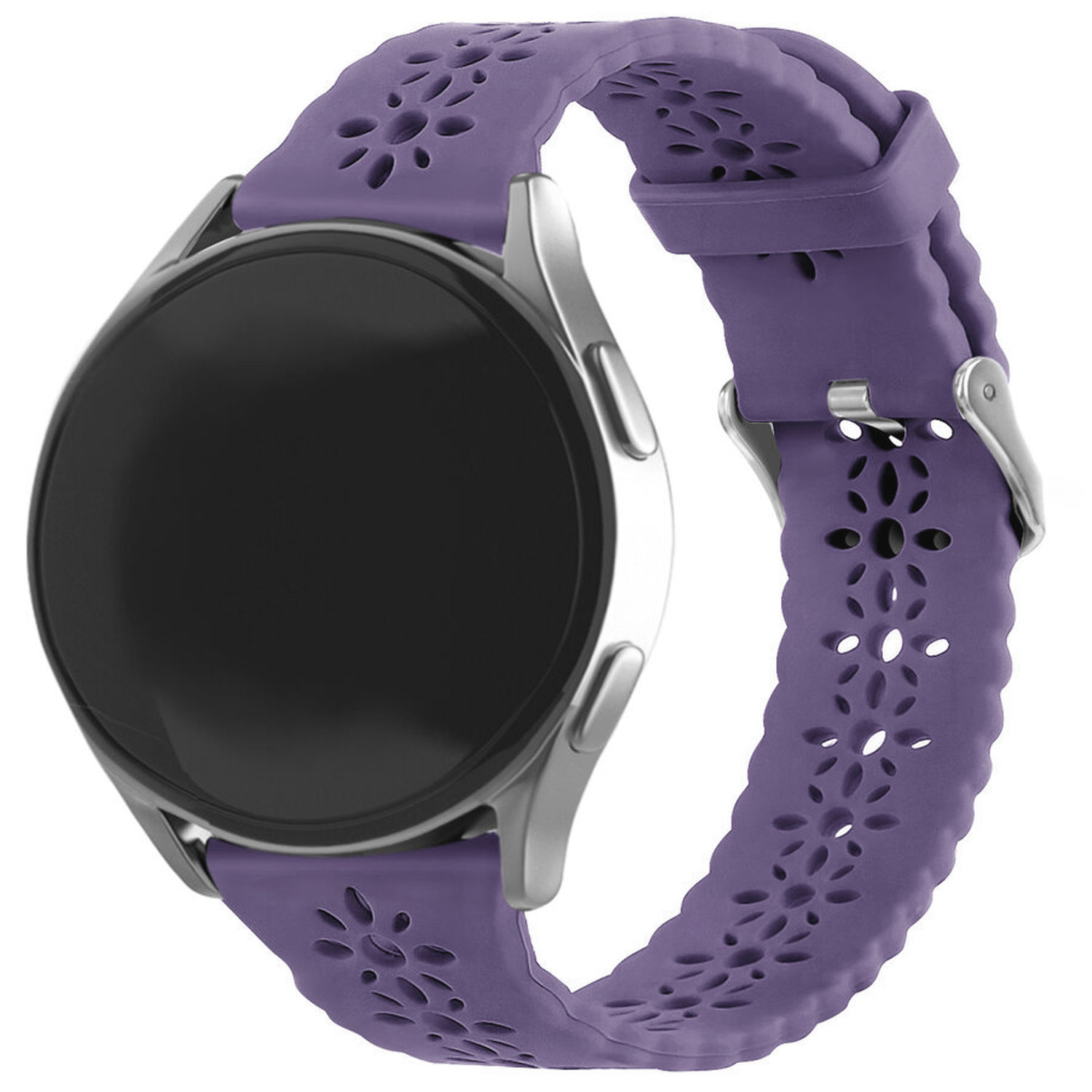 Cinturino in silicone brillante per Samsung Galaxy Watch 4 Classic - viola