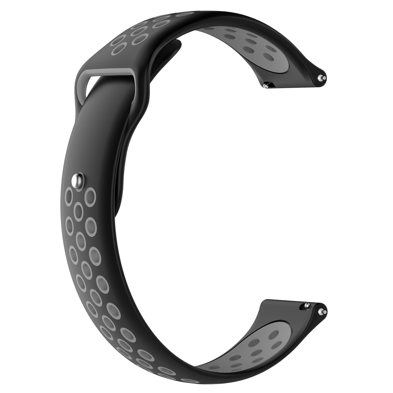 Cinturino doppio sport per Huawei Watch GT - nero grigio