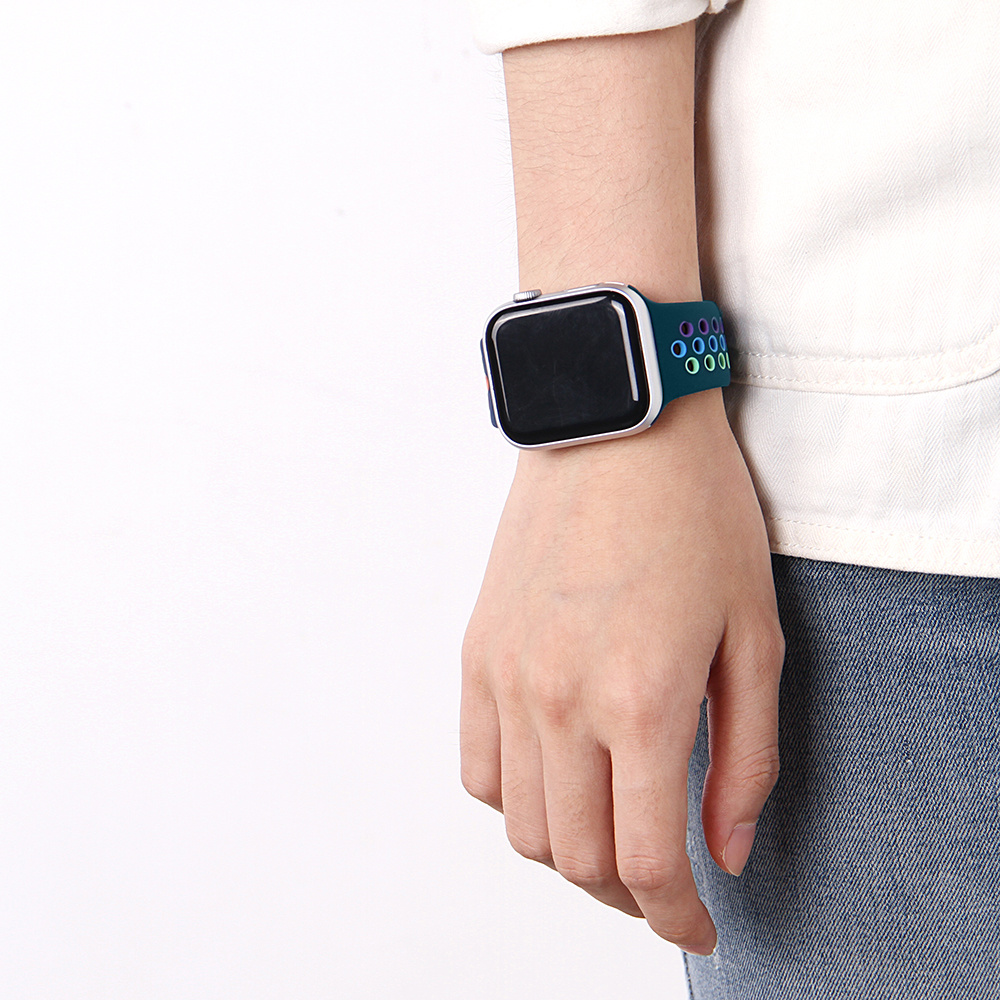 Cinturino doppio sport per Apple Watch - blu colorato