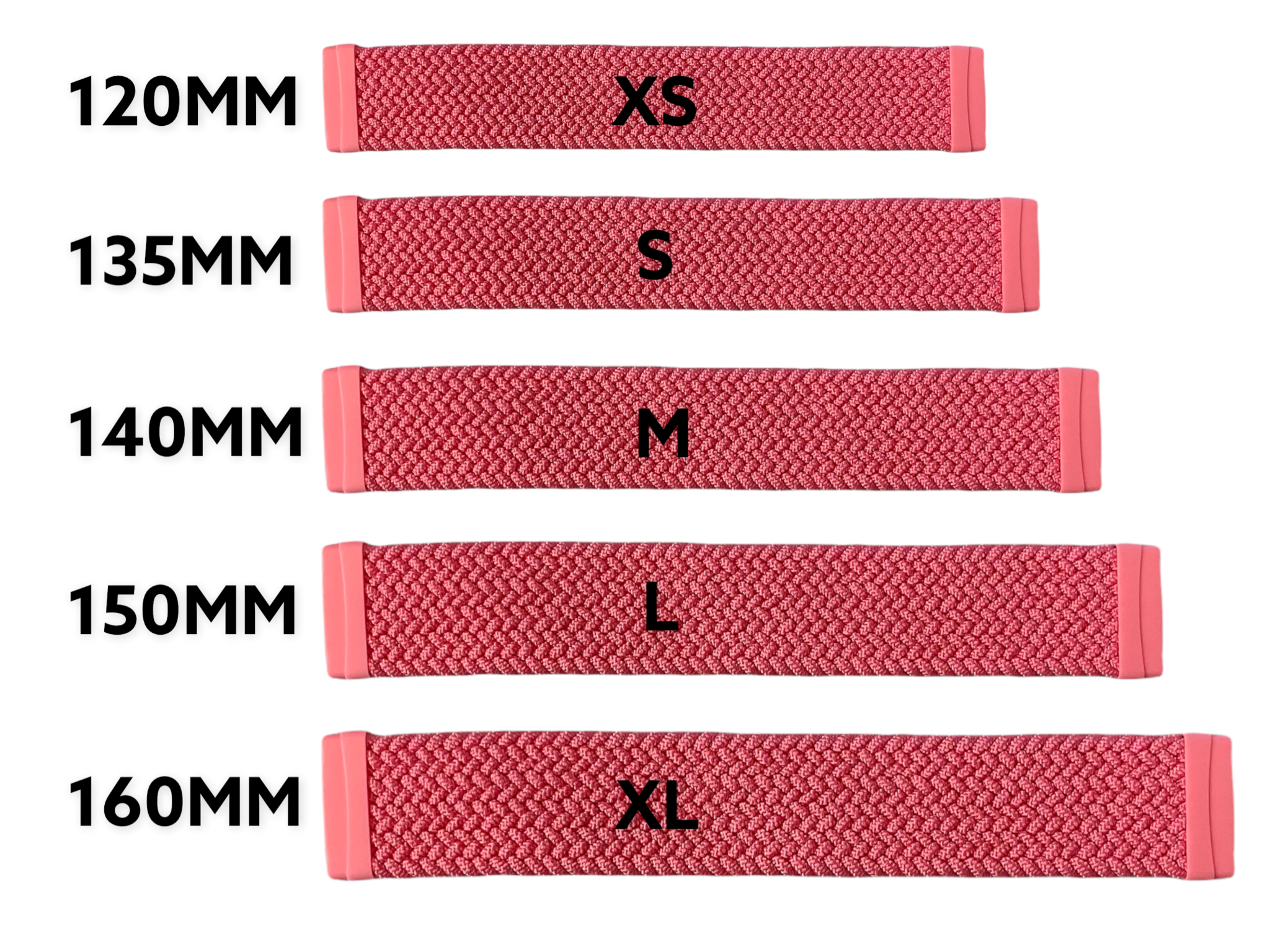 Cinturino Solo intrecciato in nylon per Fitbit Versa 3 / Sense - rosso nero