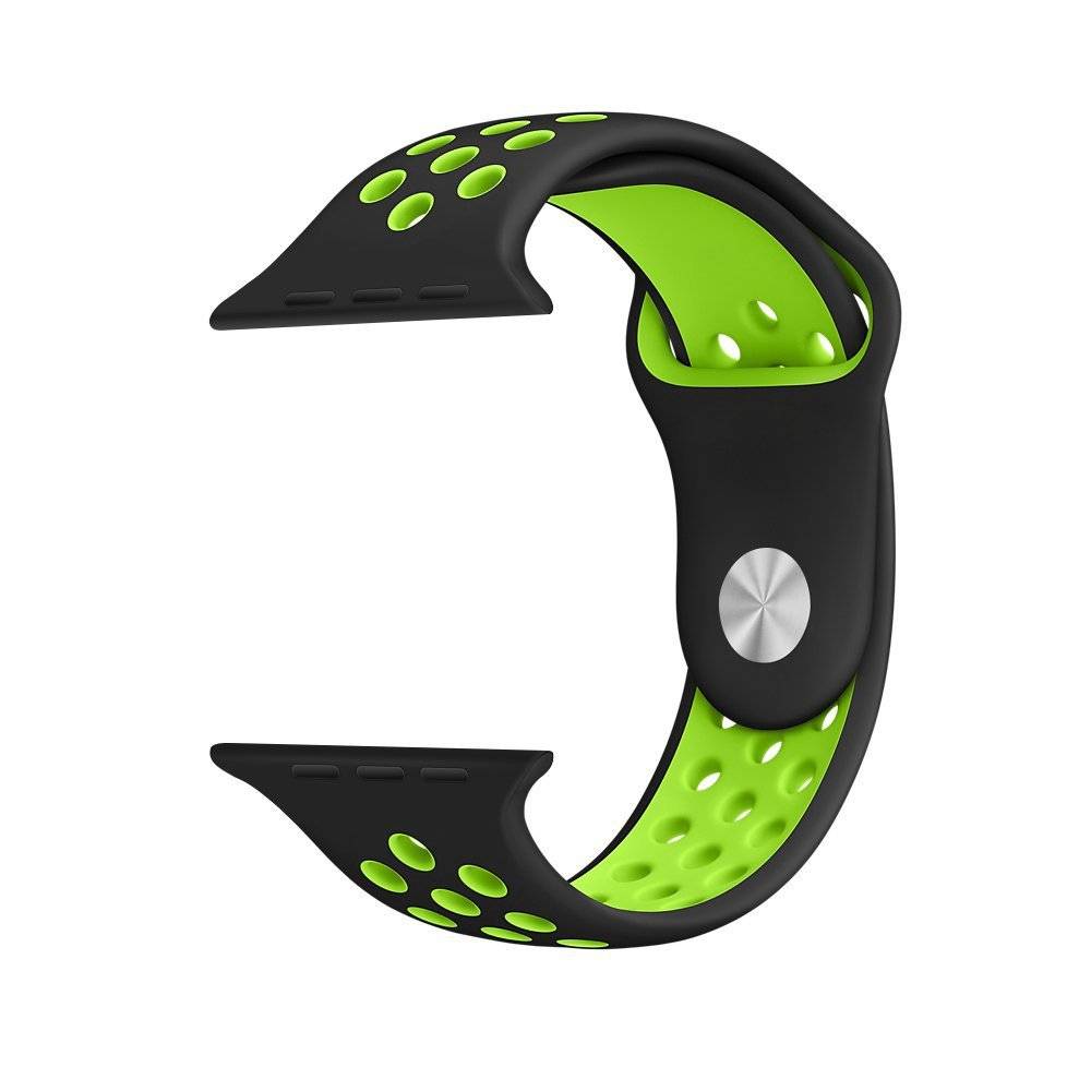 Cinturino doppio sport per Apple Watch - nero verde